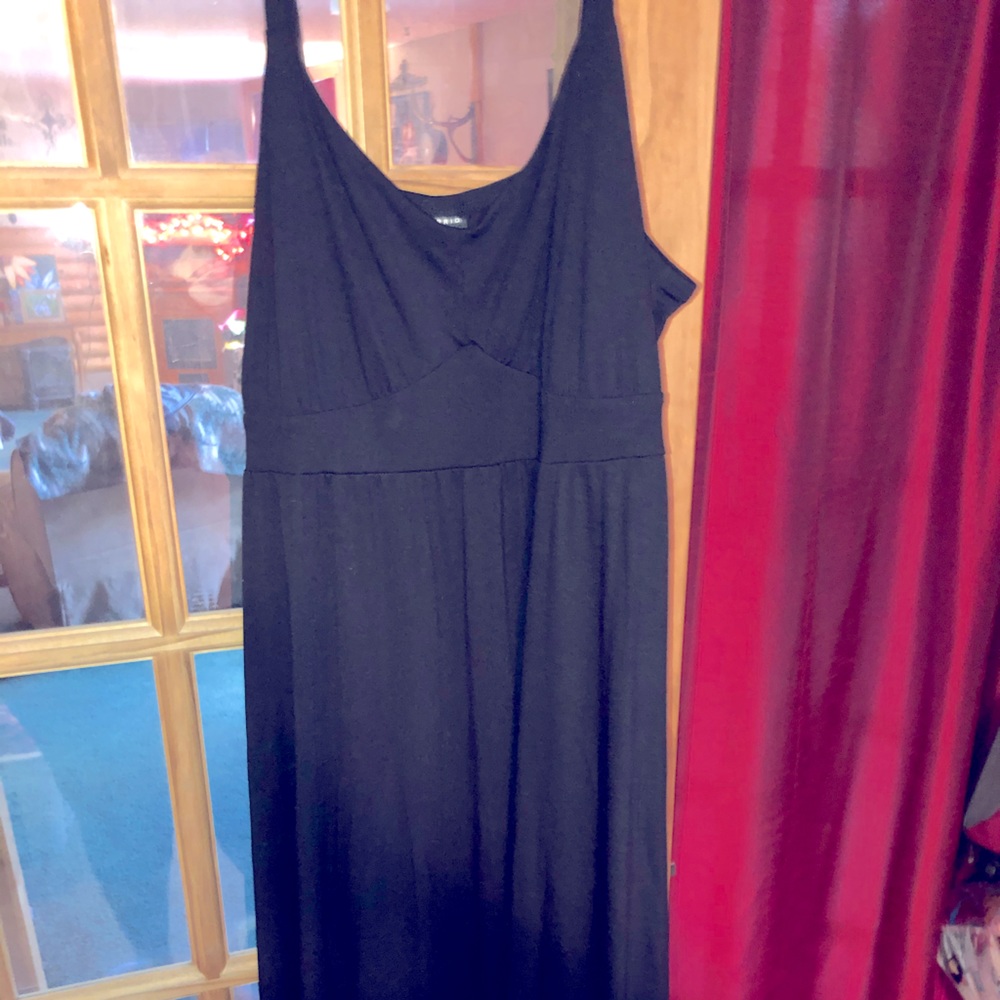 Black maxi dress